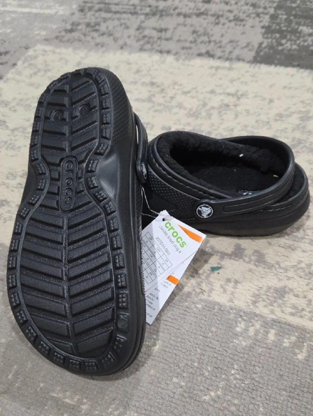 Kids Black Slip-On Clog Shoes with Soft Lining